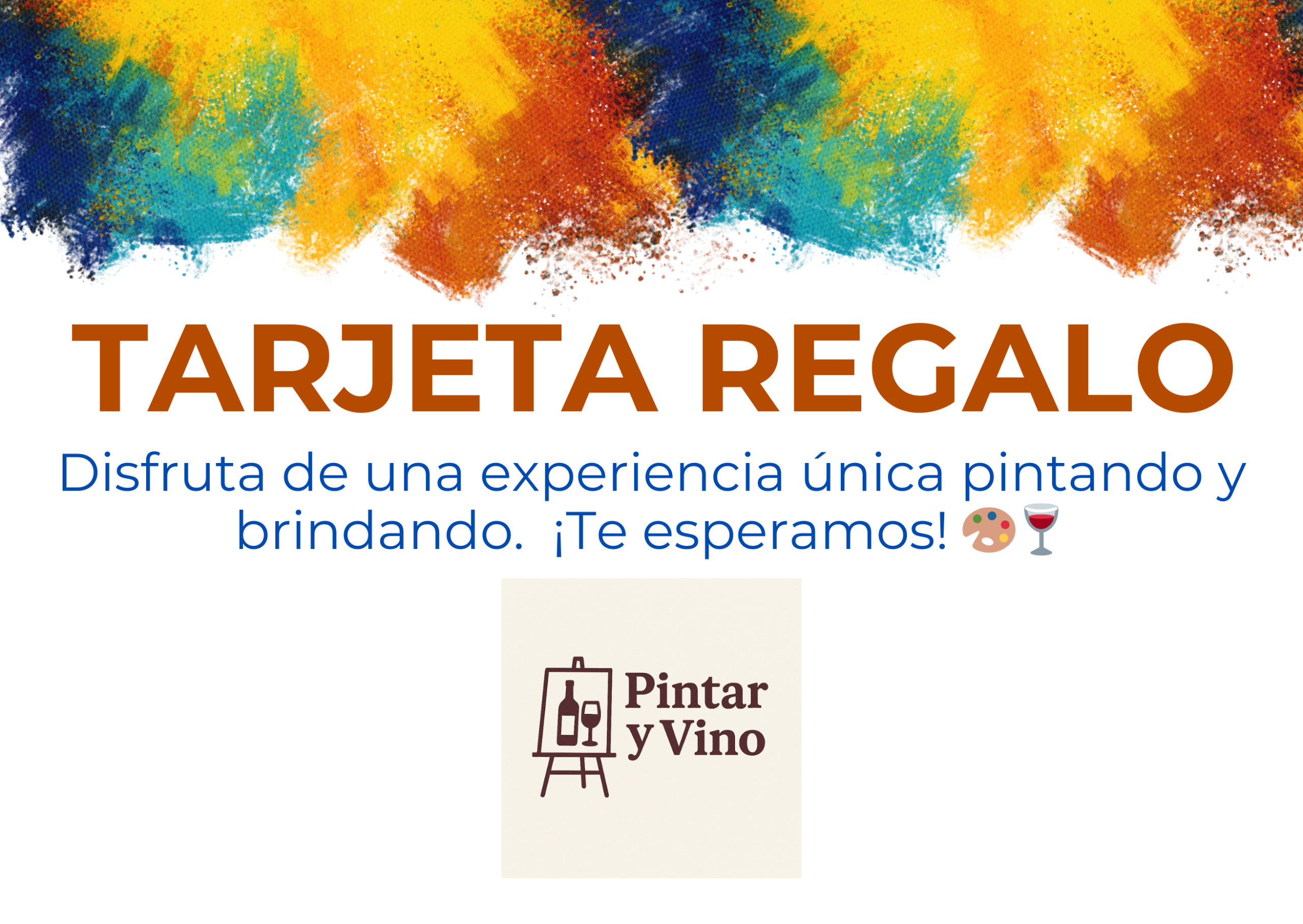 Tarjeta Regalo Pintar y Vino